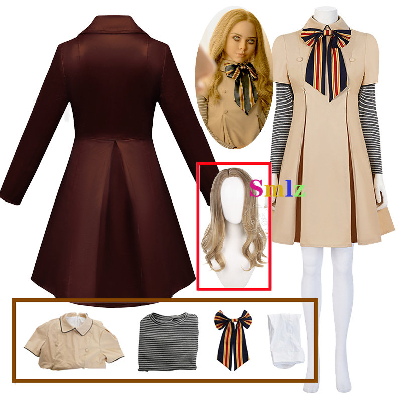 Anime Cosplay Ai - M3GAN-애니메이션 코스프레 브라운 자켓 가발, 메간
