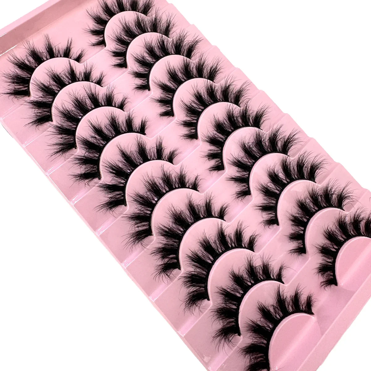 Anime Cosplay Lashes - 10쌍의 풍성한 인조 밍크 속눈썹 슬림하고