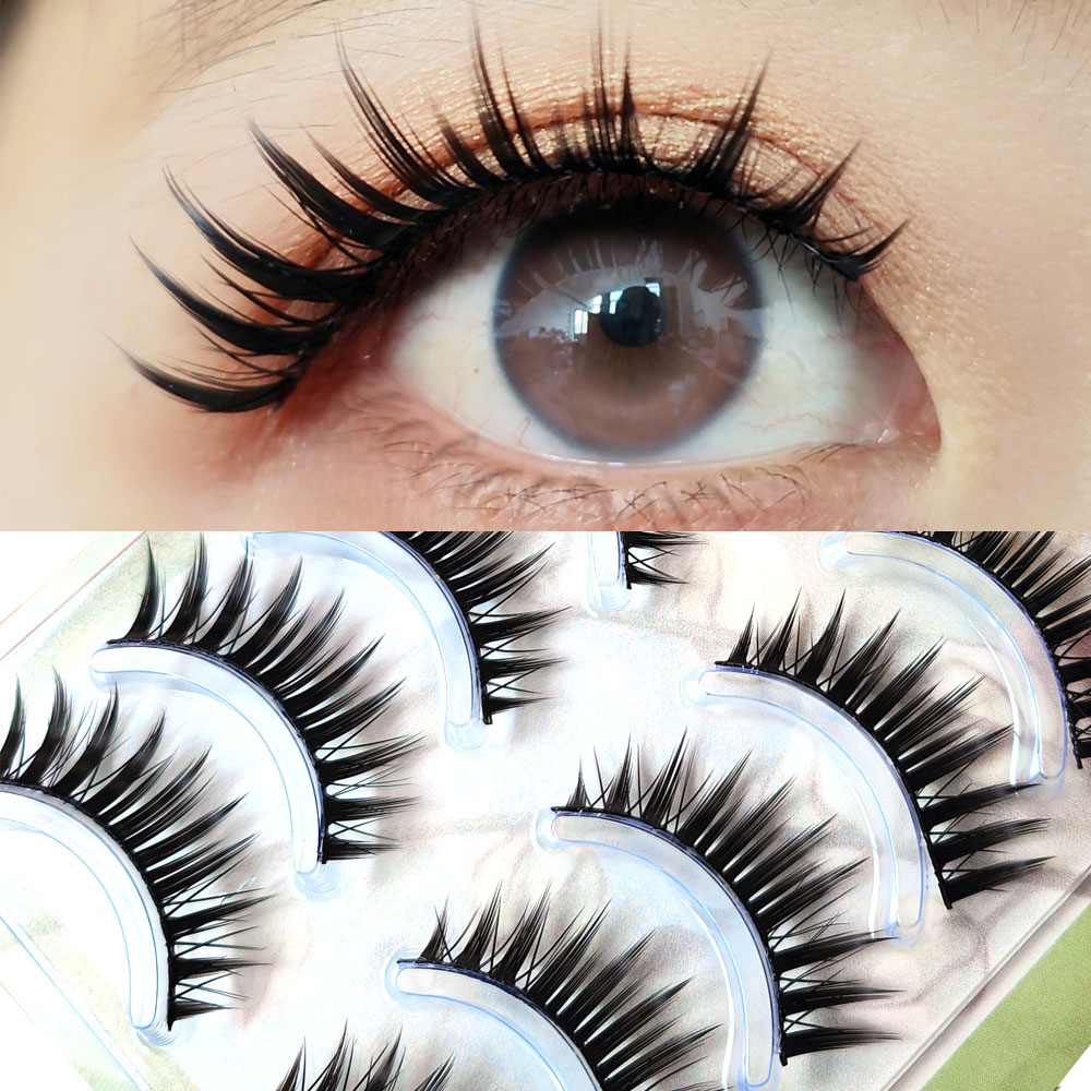 Anime Cosplay Lashes - 5 쌍 메이크업 가짜 속눈썹 두꺼운