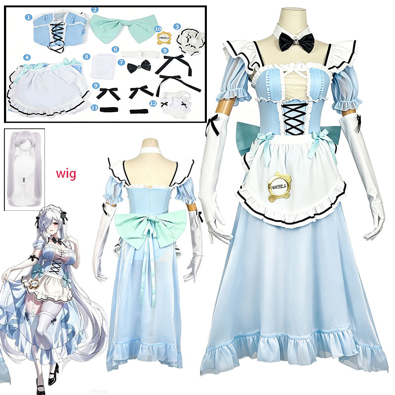 Anime Cosplay Maid - WHH 애니메이션 게임 NIKKE Pilgrim 코스프레