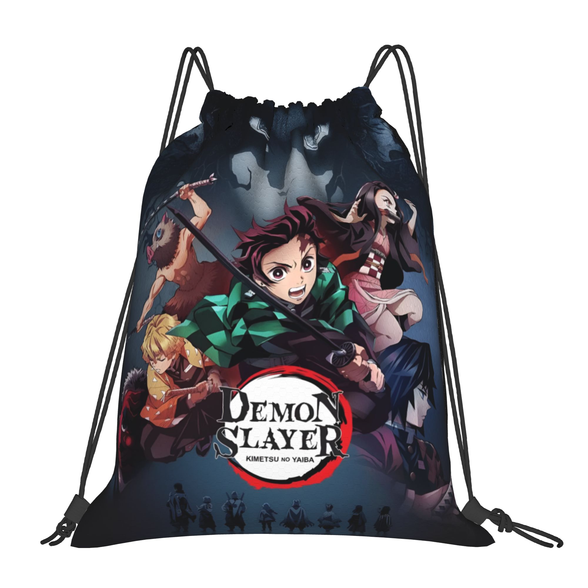 Anime Cosplay Shop - 맞춤형 D-Demons Slayers Drawstring 배낭 여성