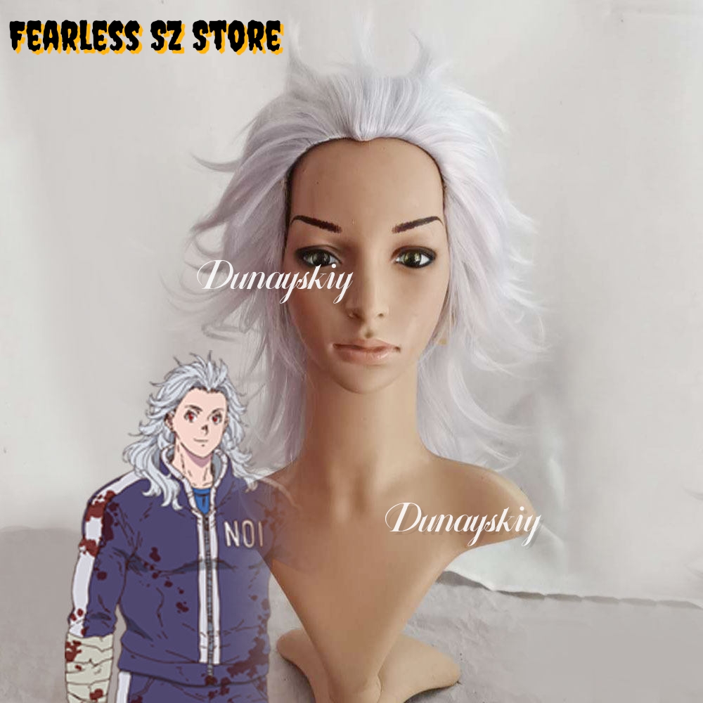 Cosplay Anime White Hair - Dorohedoro Noi 코스프레 의상 합성 머리