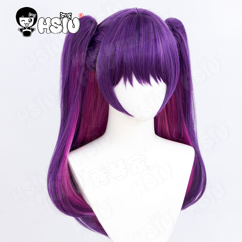 미카리 코스프레 가발, HSIU 65cm 보라색 혼합  - Cosplay Anime White Hair 리뷰 및 가격