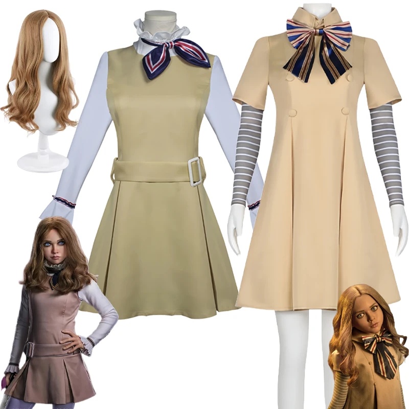 kmn2 M3GAN 코스프레 의상 AI 로봇 인형 황색 - Anime Cosplay Ai 리뷰 및 가격