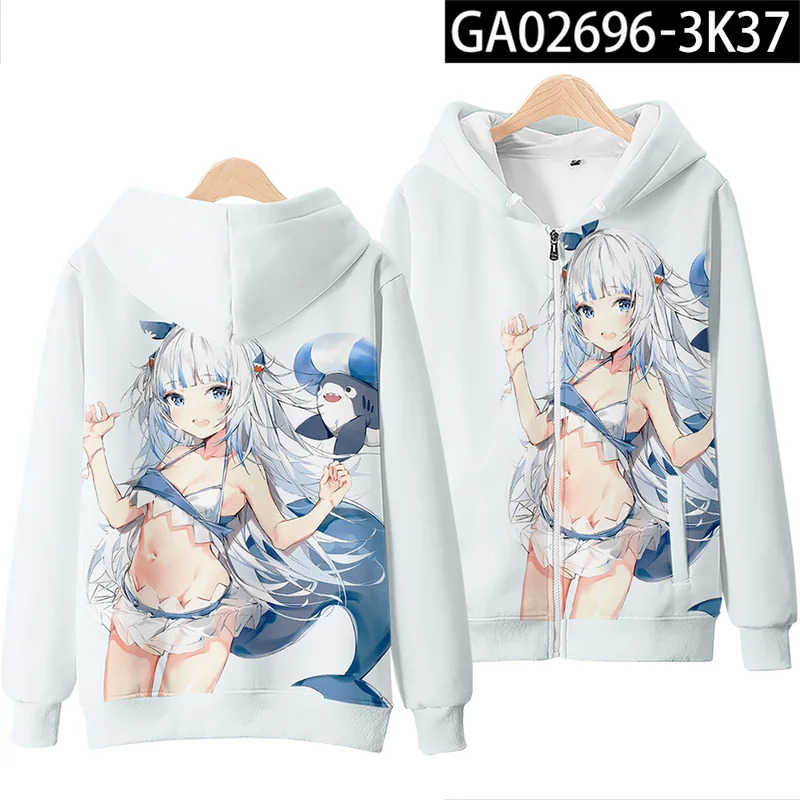 Anime Gawr Gura 코스프레 3D 인쇄 후드  - Anime Cosplay Shop 리뷰 및 가격