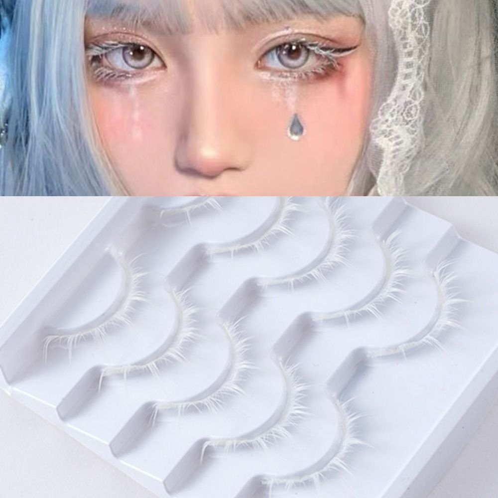 화이트 화이트 애니메이션 속눈썹 일본식 3D 만화 속눈 - Anime Cosplay Lashes 리뷰 및 가격
