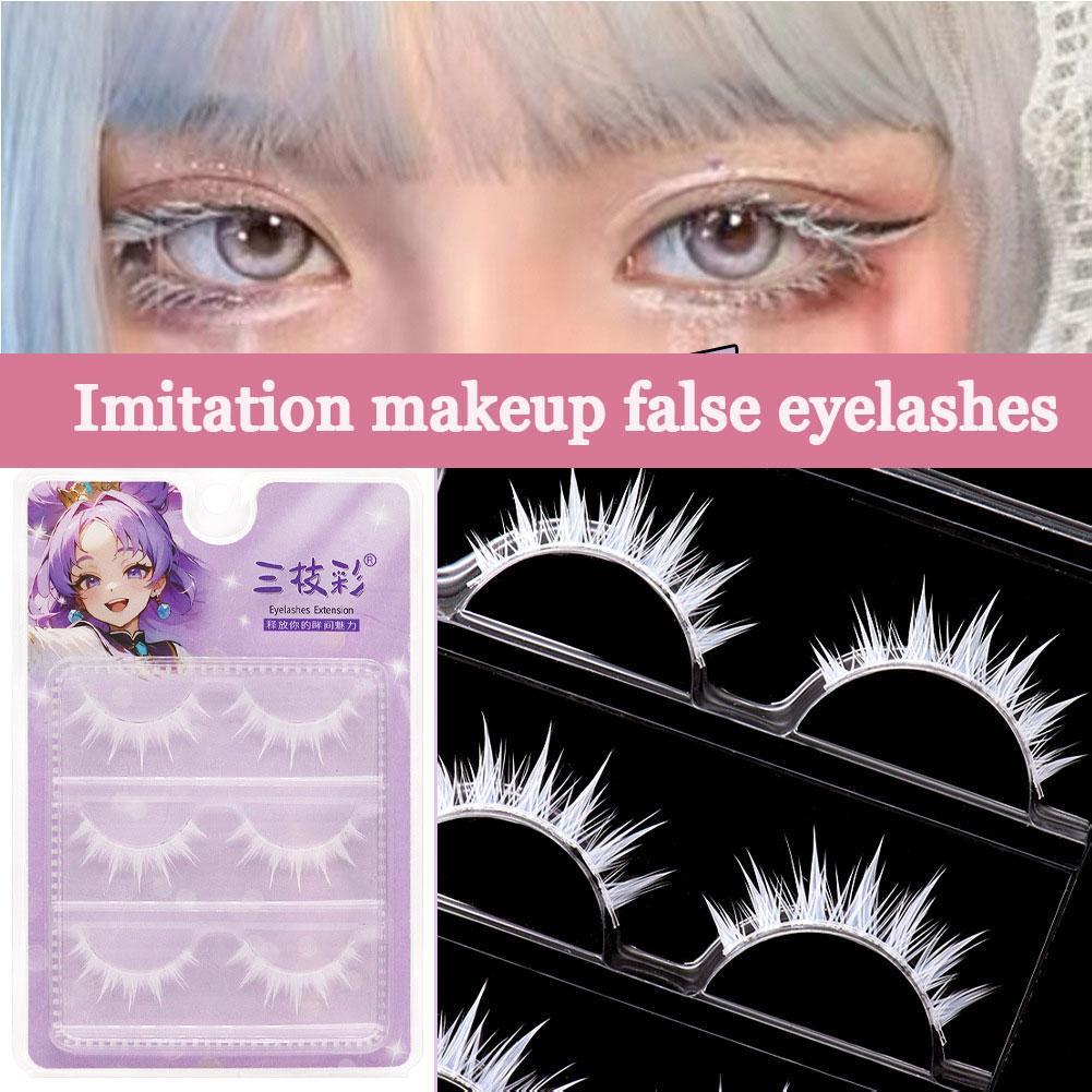 흰색 가짜 속눈썹 코스프레 애니메이션 캐릭터 메이크업  - Anime Cosplay Lashes 리뷰 및 가격