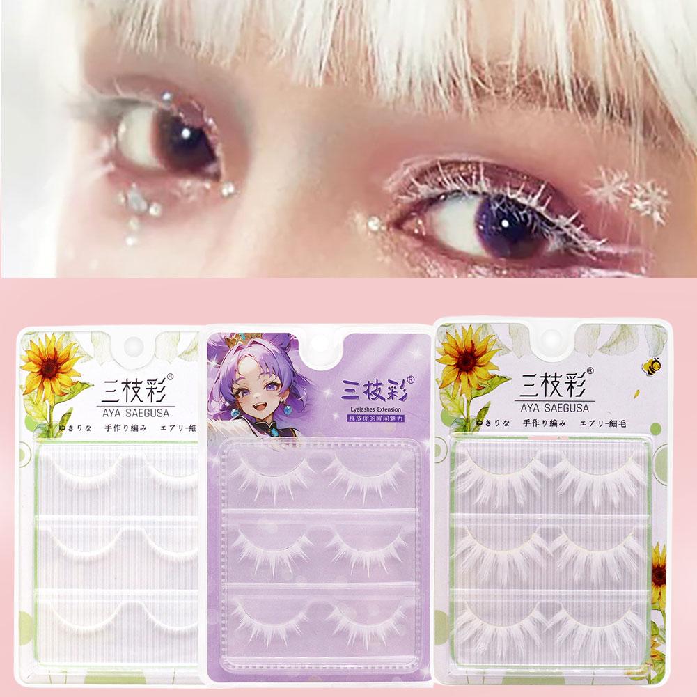 흰색 가짜 속눈썹 코스프레 애니메이션 캐릭터 메이크업  - Anime Cosplay Lashes 리뷰 및 가격