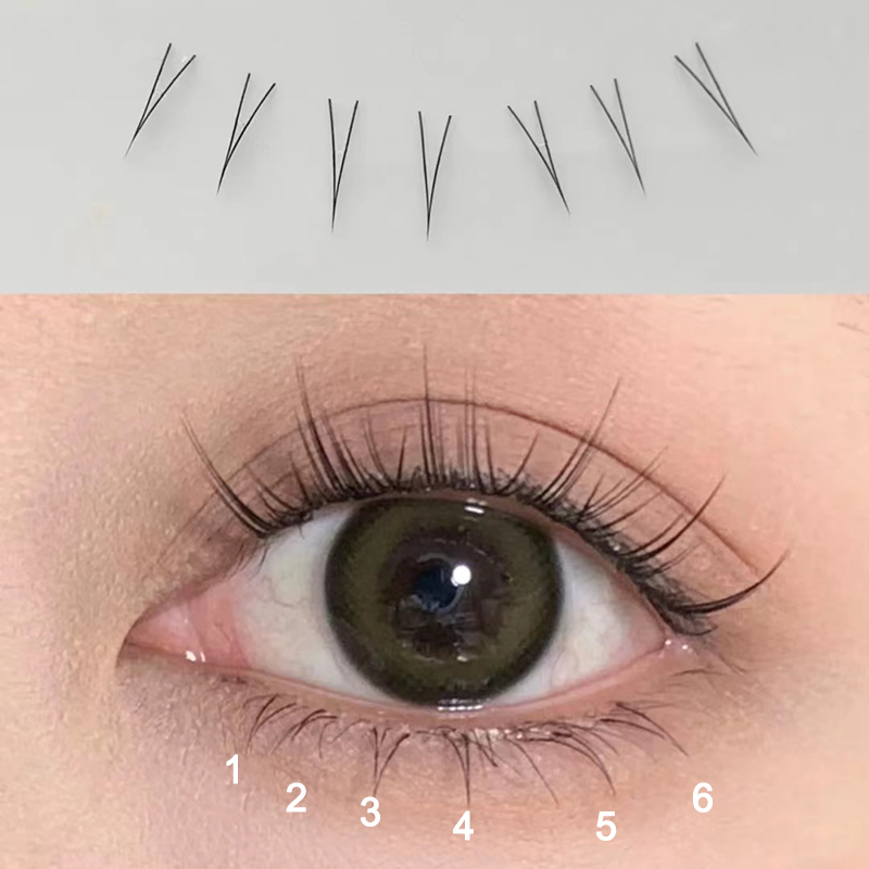 J 컬 V 모양 속눈썹 아래 만화 눈 속눈썹 자연 아래 - Anime Cosplay Lashes 리뷰 및 가격