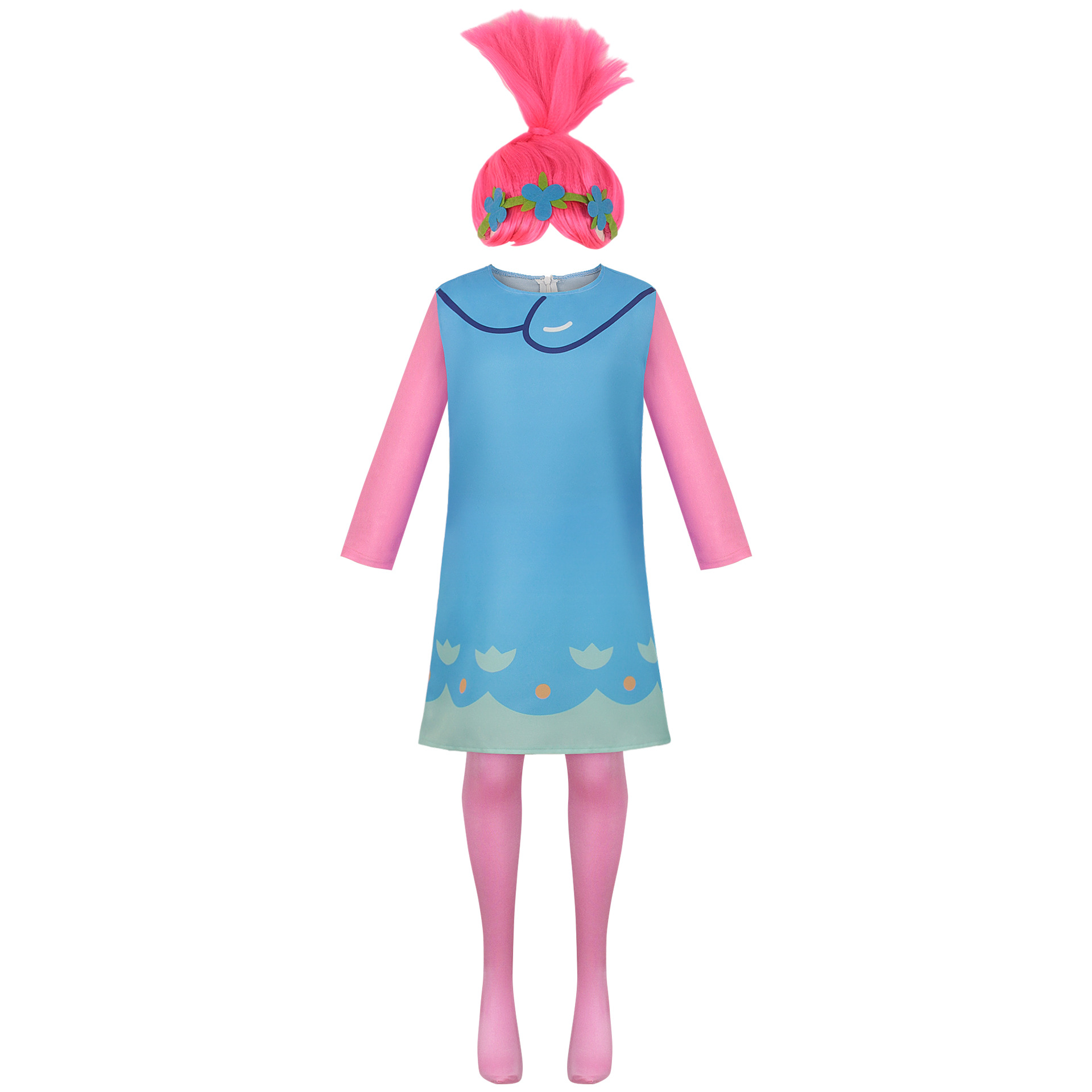 마법의 공주 양귀비 의상 멋진 소녀 의상 블루 드레스  - Anime Cosplay Kid 리뷰 및 가격