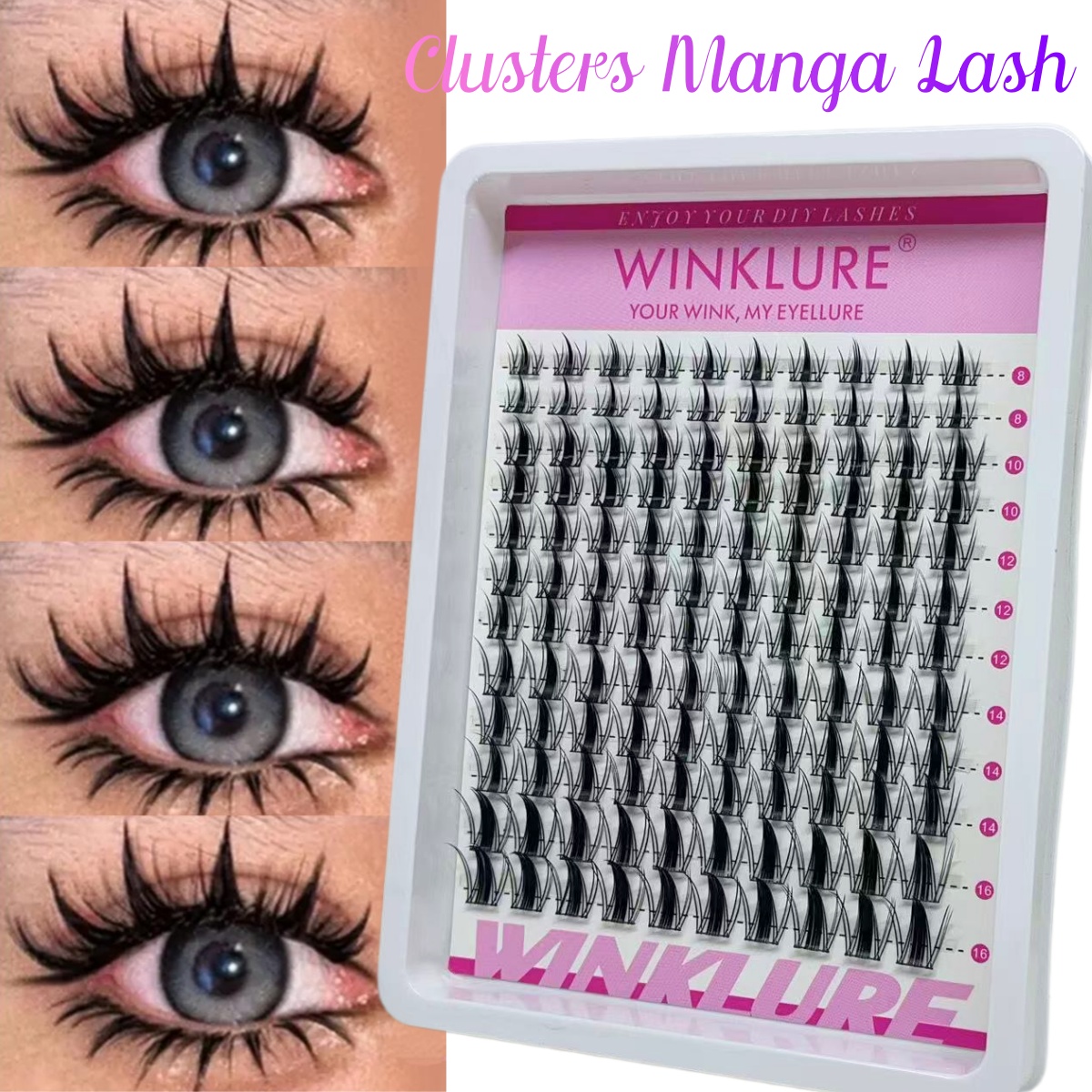 윙클루어 만가 래쉬 클러스터 키트 캣 래쉬 (래쉬 본드 - Anime Cosplay Lashes 리뷰 및 가격