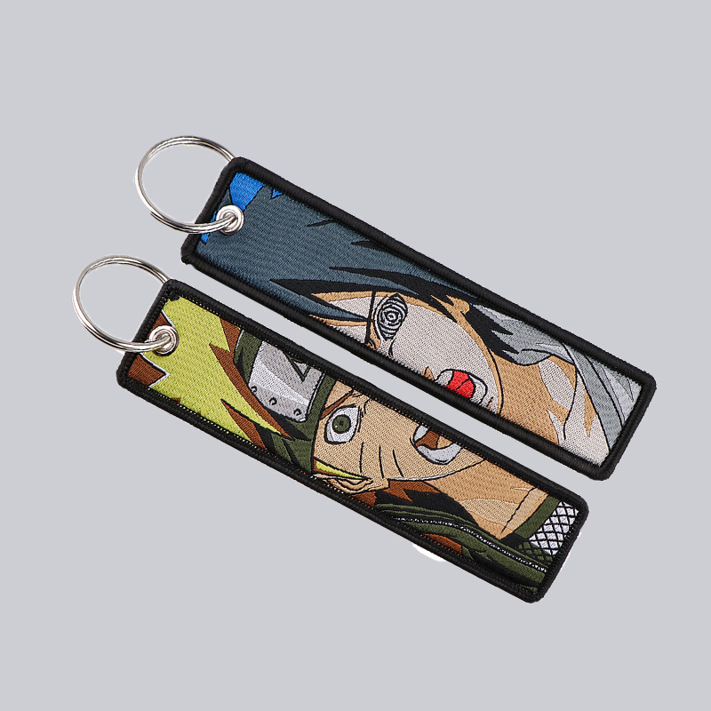 애니메이션 나루토 자수 열쇠고리 멋진 키 태그 여성용  - Anime Cosplay Naruto 리뷰 및 가격