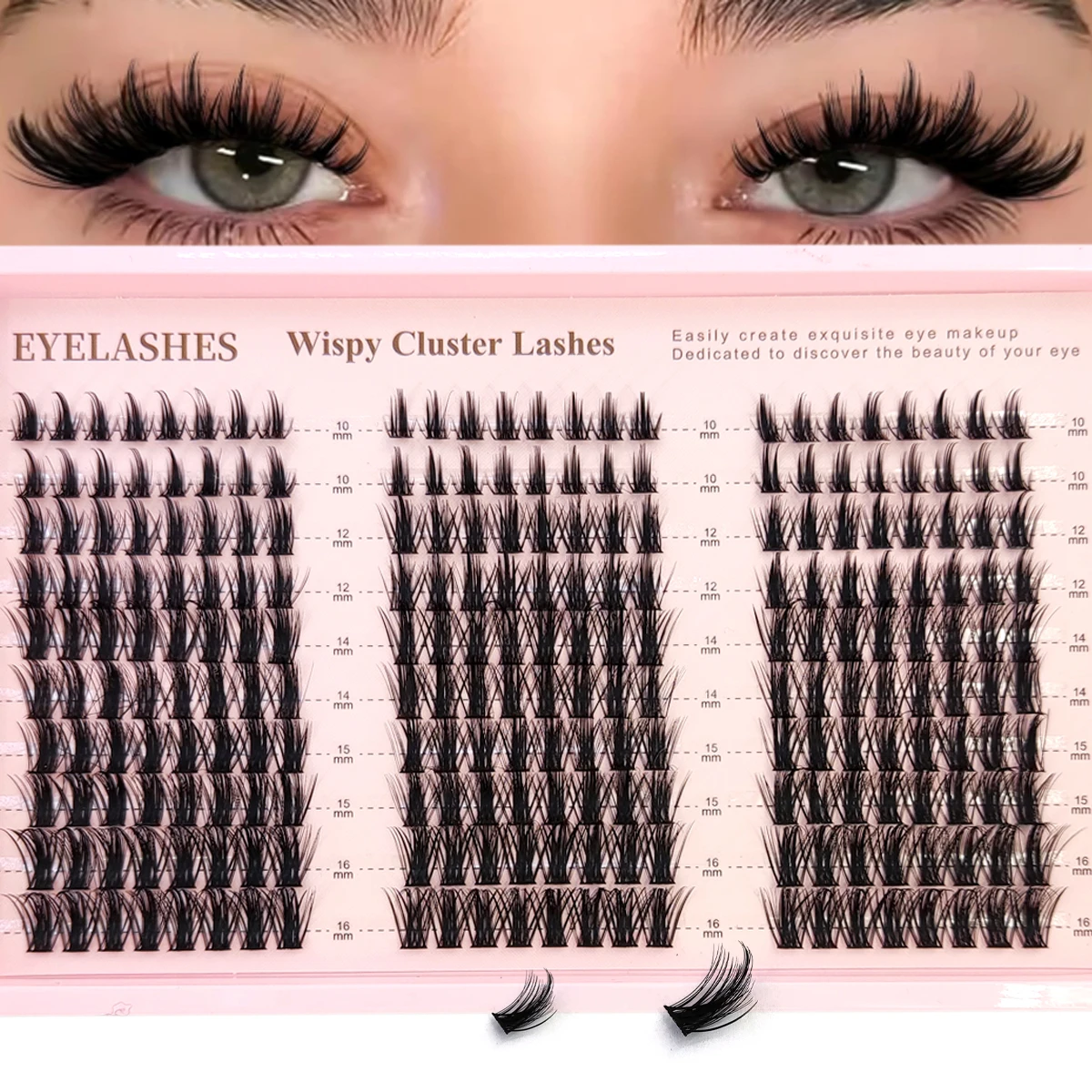 AMSDCN 만화 속눈썹 클러스터, 가볍고 풍성한 요정 - Anime Cosplay Lashes 리뷰 및 가격