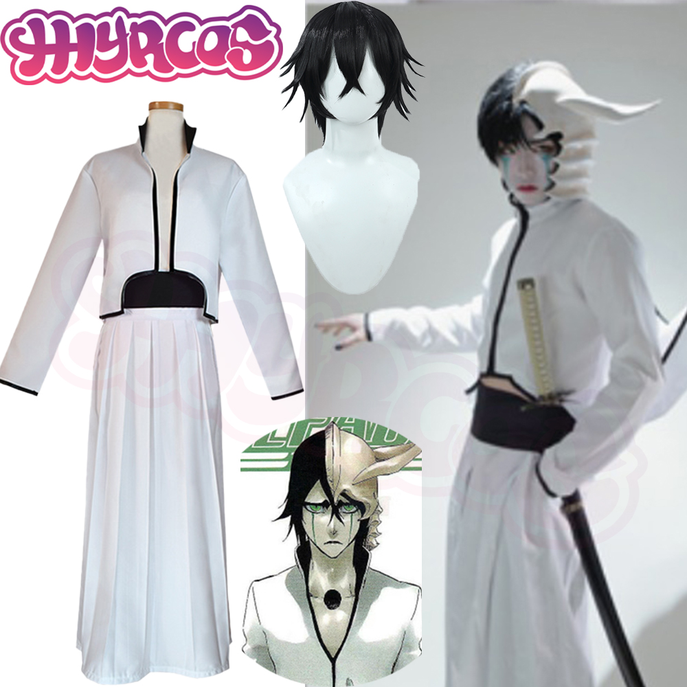 애니메이션 표백 울퀴오라 코스프레 코스튬 울퀴오라 헬멧 - Bleach Captain Coat 리뷰 및 가격
