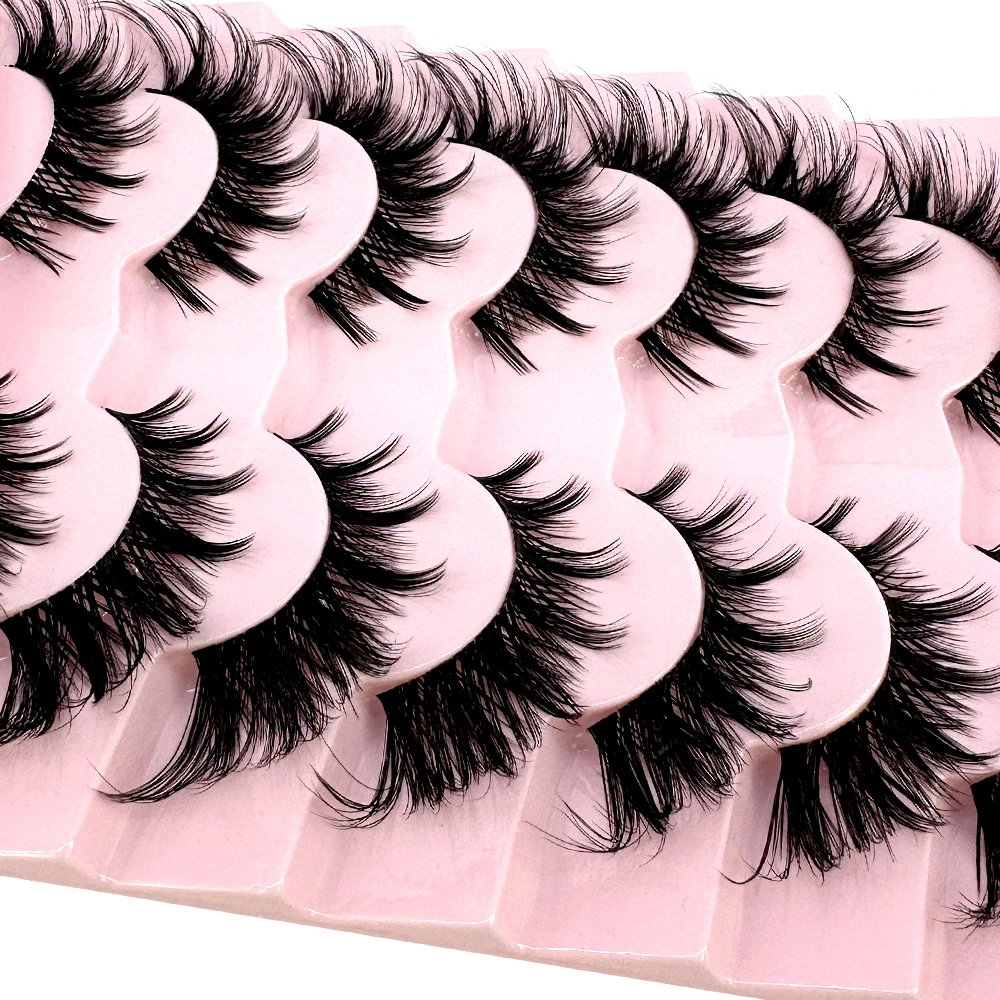 7/8PairsCat Eye Eyelashes 만화 속 - Anime Cosplay Lashes 리뷰 및 가격