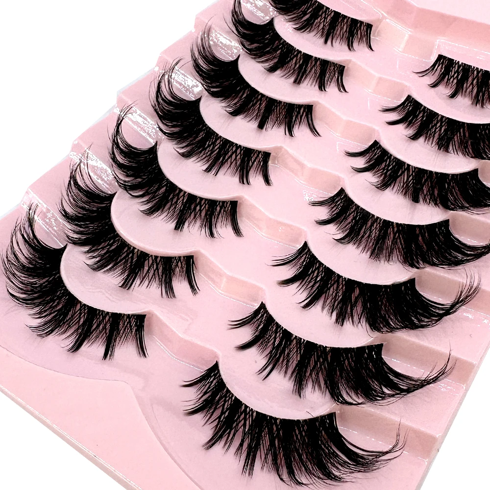 7/8PairsCat Eye Eyelashes 만화 속 - Anime Cosplay Lashes 리뷰 및 가격